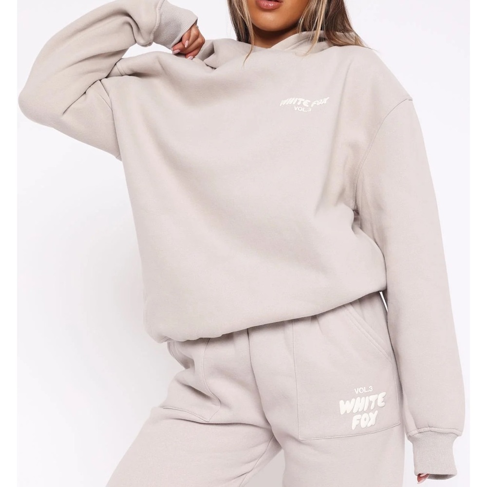 White Fox Boutique Gray Track Pants & Hoodie Set - Picture 10 of 11
